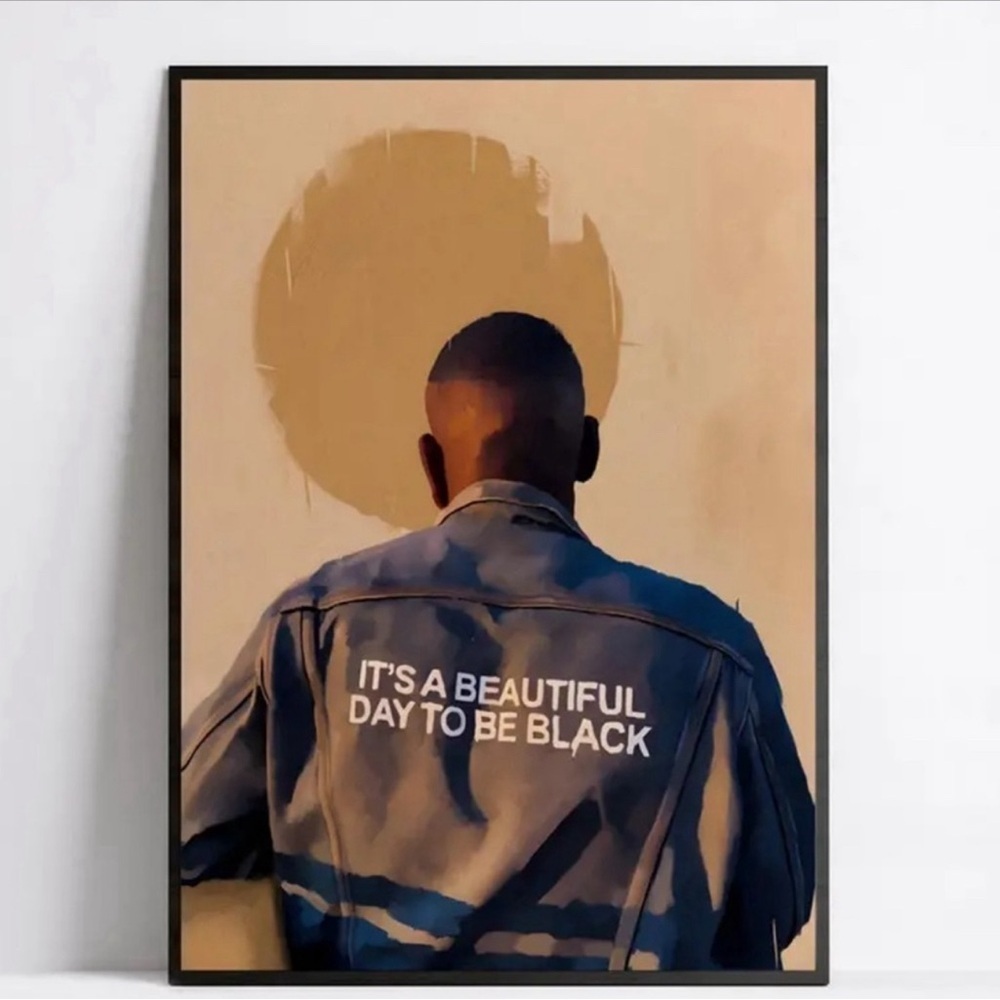 New Beautiful to Be Black African Canvas Print 😍l Unframed 16x24 inc